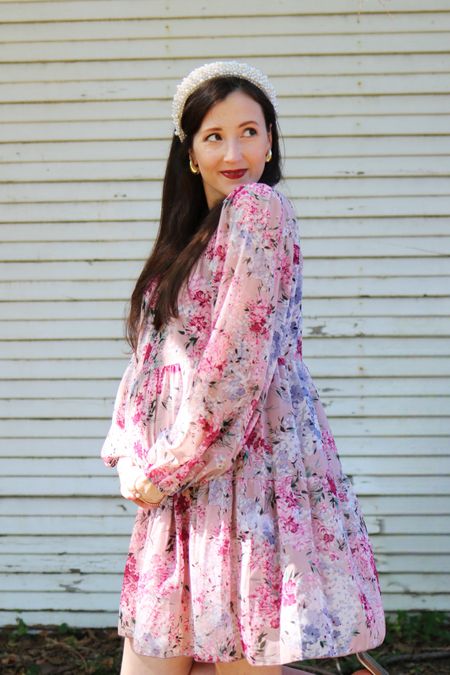 The cutest #bumpfriendly floral dress for fall under $20 🩷 

#LTKfindsunder50 #LTKbump #LTKHalloween