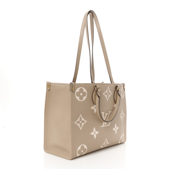 Empreinte Monogram Giant Onthego MM  Tourterelle Creme | FASHIONPHILE (US)