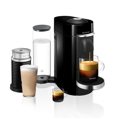 Nespresso Vertuo Plus Deluxe Espresso and Coffee maker Bundle: Piano Black, 12 Capsules, Removabl... | Target