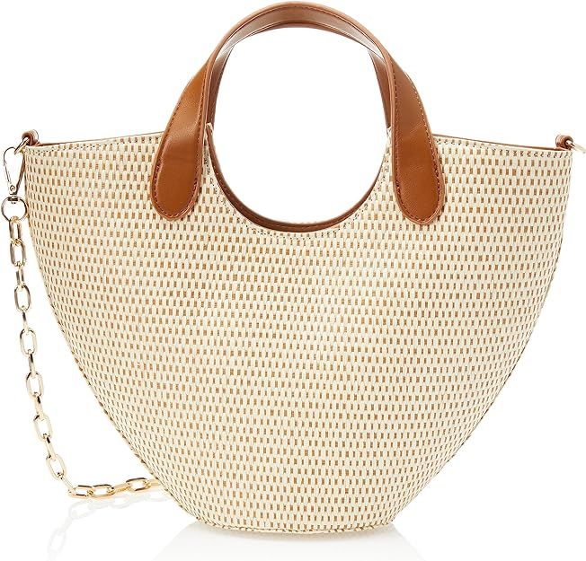 The Drop Women's Jade Straw Tote with Chain Strap | Amazon (US)