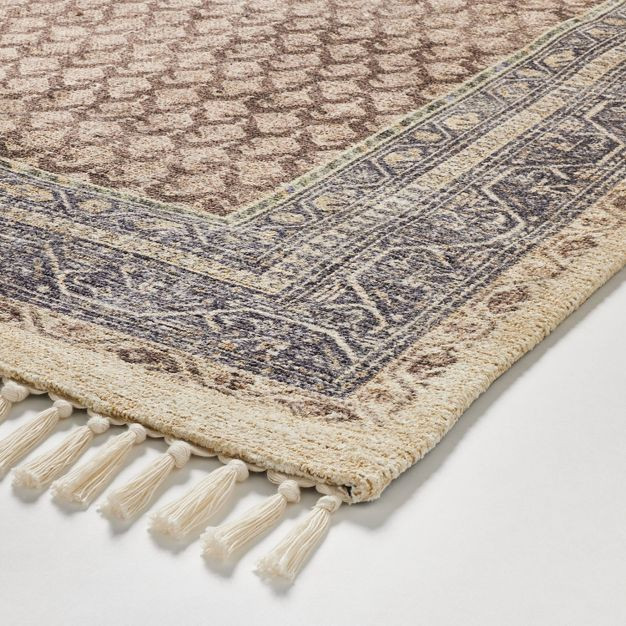 Persian Printed Paisley Style Rug Navy - Threshold™ designed with Studio McGee™ | Target