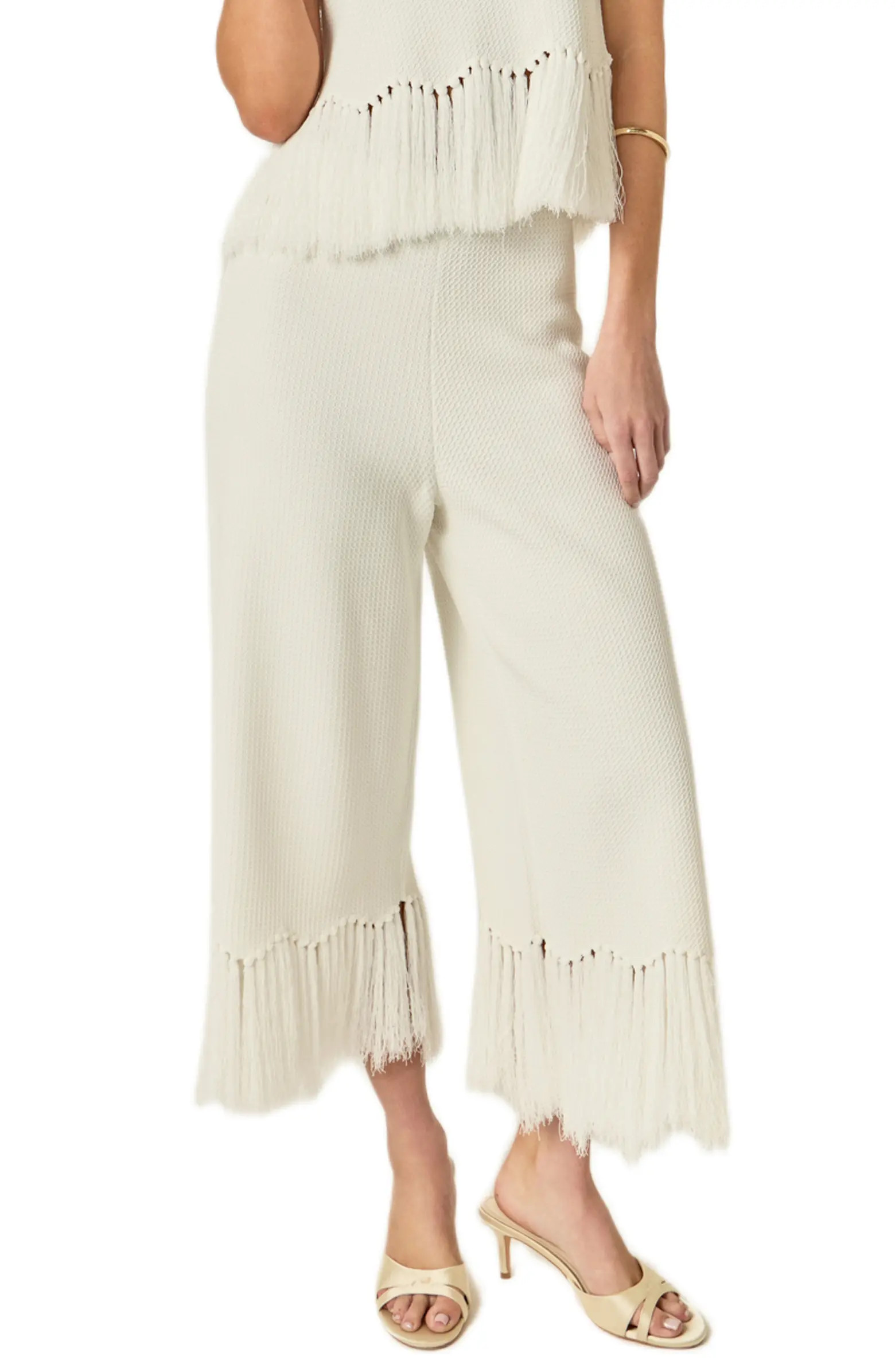 Fringe Detail Knit Pants | Nordstrom