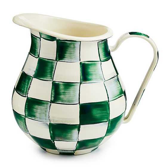 Emerald Check Pitcher | MacKenzie-Childs