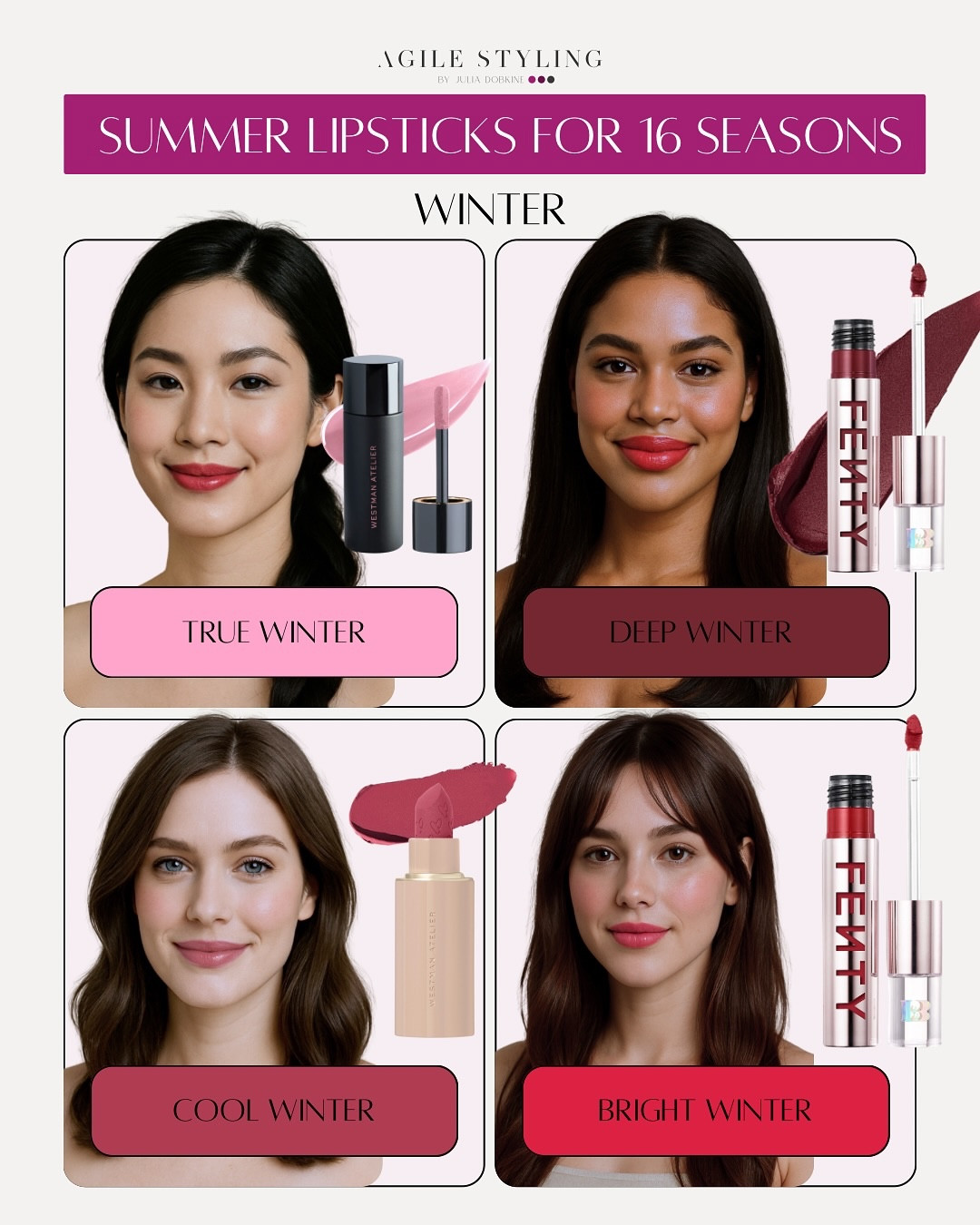 ✨ Ever look in the mirror and feel like your outfit should work… but something feels OFF?
Or maybe you love a lipstick on the shelf — but it looks dull or harsh on your face?
You’re not alone 💬

If choosing colors feels confusing or inconsistent, it might not be your taste — it might be your palette 💡

When your tones don’t match your natural features, they can make your skin look tired, your eyes less defined, and your glow disappear 😵‍💫

💖 But here’s the thing: once you discover your true color palette, EVERYTHING changes.
Suddenly, shopping becomes easier, outfits look more expensive, and your makeup finally works for you.

🌟 That’s exactly why I created my Intro Duo — the most accessible way to discover your color harmony:

✔️ Personalized color analysis
✔️ Full explanation of your palette
✔️ Pocket palette to shop smarter & faster

All at a budget-friendly price ✨
Swipe from “no harmony” ➡️ to “effortless glow” — and see what your right colors can really do 💫

📲 Book now via link in bio!
Your glow is waiting 💕

#AgileStyling #ColorAnalysis #FindYourColors #StyleThatGlows #PersonalStylist #PocketPalette #BeforeAndAfter #GlowUp #EffortlessStyle #ColorHarmony #IntroDuo