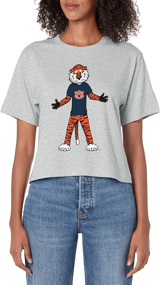 Auburn Tigers Aubie Mascot Gray Officially Licensed Women's Crop Top | Amazon (US)