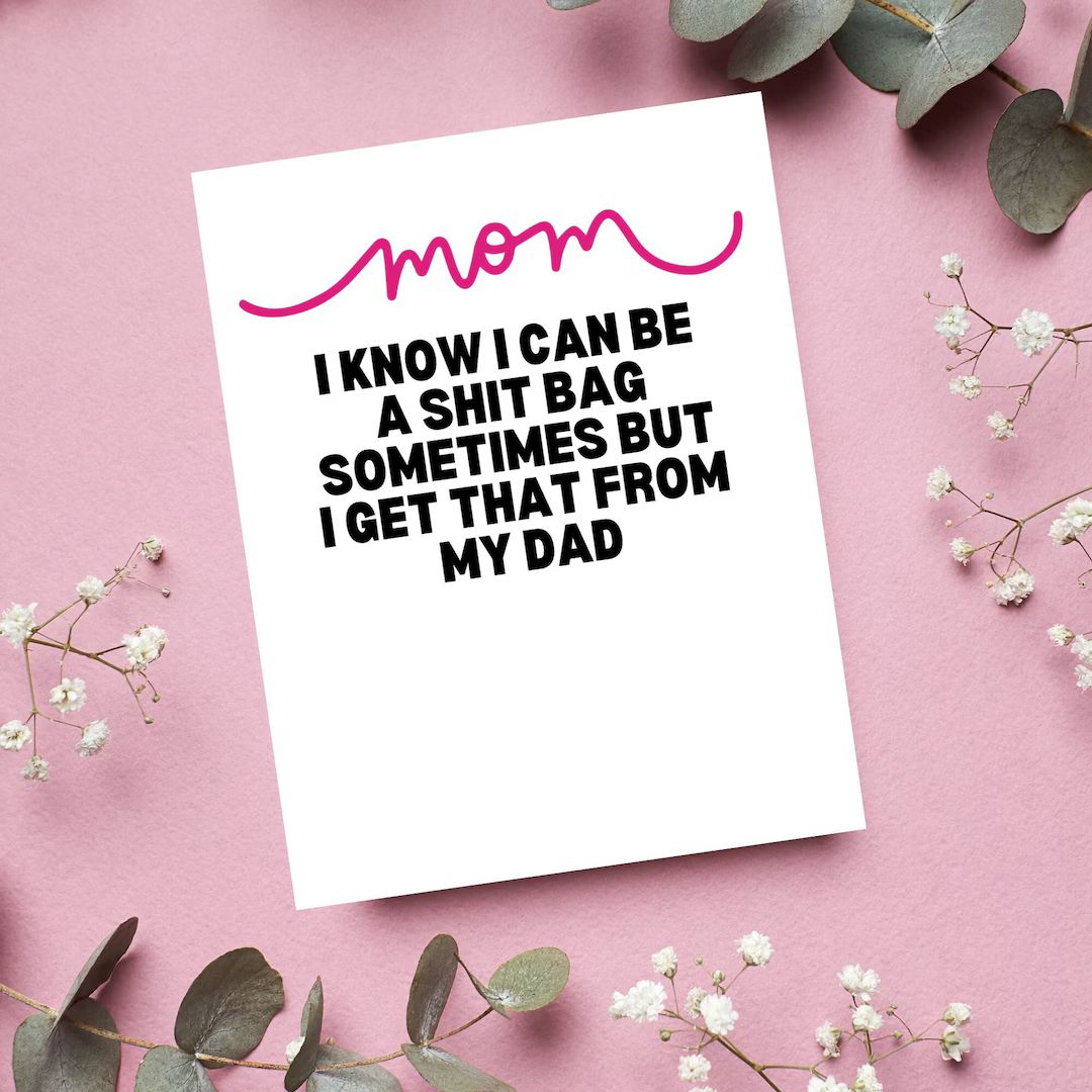 Funny Mothers Day Card from Daughter, Snarky Card for Mom, Mothers Day Gifts Funny, Mom Day Card,... | Etsy (US)