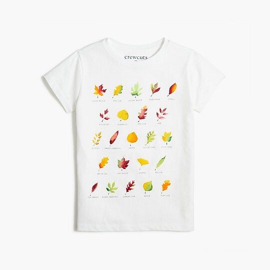 Factory: Girls' Leaf Graphic Tee For Girls | J.Crew Factory