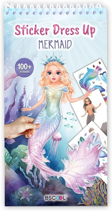 Sticker Dress up Mermaid - Sticker Activity Book for Kids. Learn Girls Fashion Design for Mermaid... | Amazon (US)