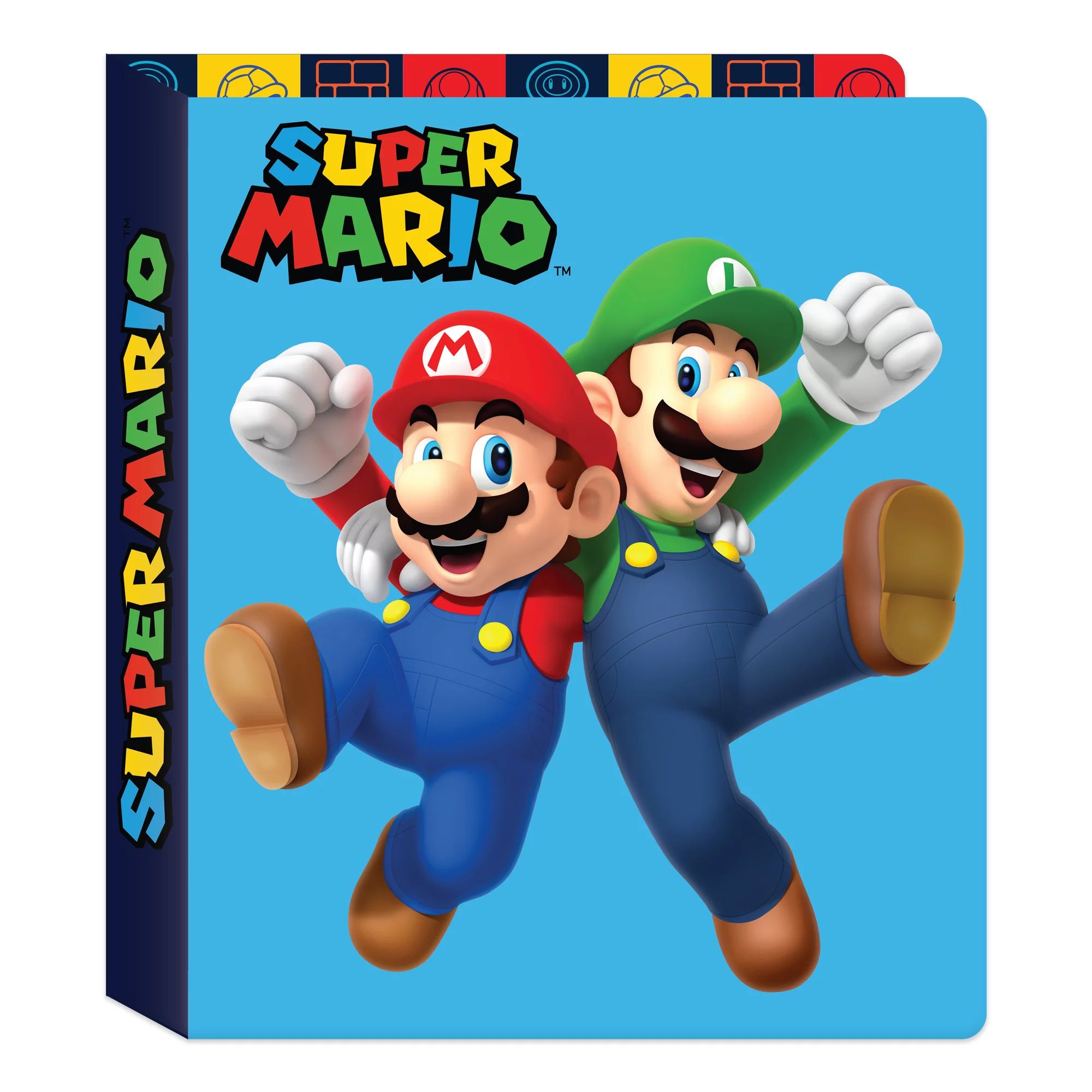 Nintendo Super Mario Brothers 1” Vinyl Binder, 3-Ring, 9.75 Inch Wide by 11.5 Inch High - Walma... | Walmart (US)