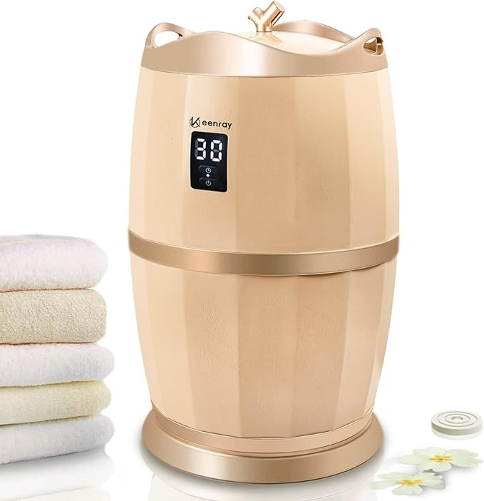 Keenray Bucket Towel Warmer, Towel Warmer for Bathroom, 4 Timer Settings, Fits Up to Two 40"X70" Ove | Amazon (US)