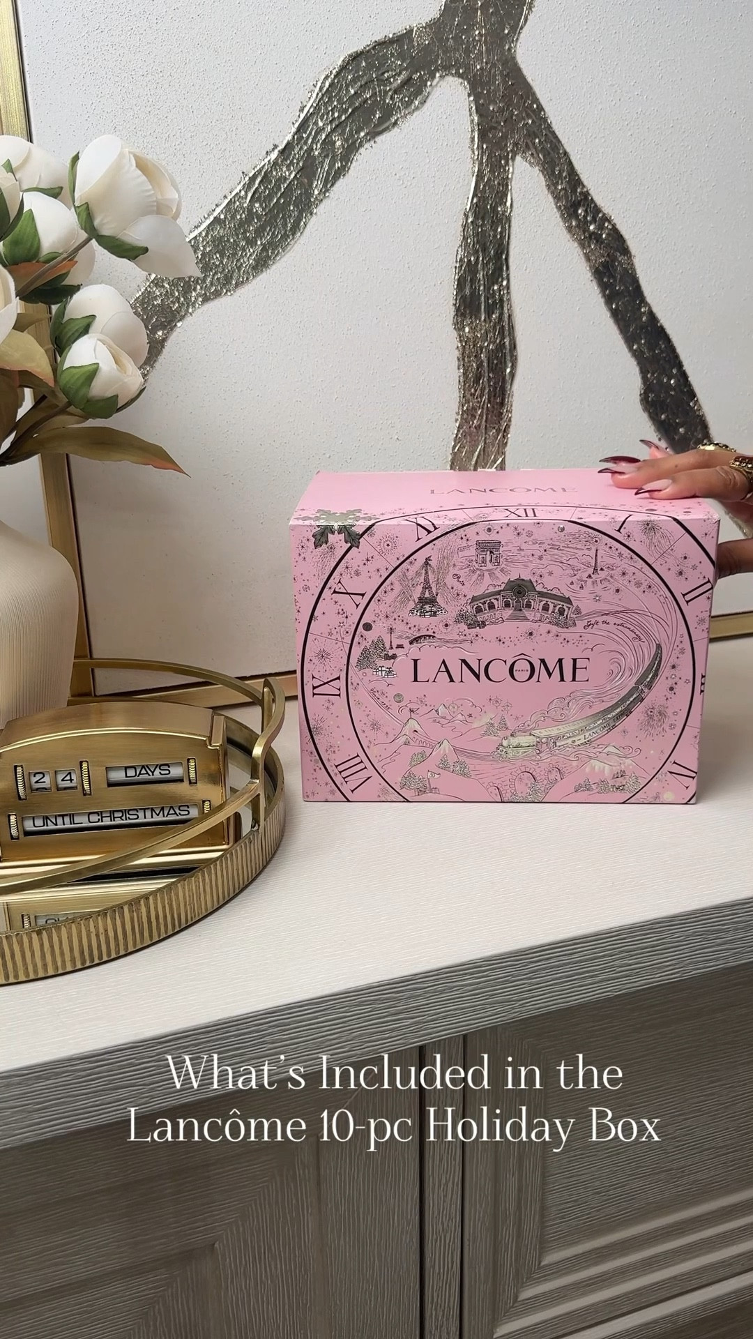 Lancôme 10pc Holiday Beauty Box-Perfect gift idea for beauty lovers. 

• GIFT SET INCLUDES:
• Idôle Café Crush Maxi Palette X Sheika Daley 0.55 oz.
• La Vie Est Belle Eau De Parfum Spray 0.34 fl. oz.
• Bi-Facil Eye Makeup Remover 4.2 fl. oz.
• Crème Radiance Cleanser 4.2 fl. oz.
• Génifique Ultimate Serum 1.0 fl. oz.
• Juicy Tubes in Spring Fling 0.5 fl. oz.
• Cils Booster XL Lash Primer 0.18 fl. oz.
• Lash Idole Mascara 0.27 fl. oz.
• Rénergie H.P.N. 300-Peptide Cream 0.5 fl. oz.
• Vanity 

#LTKGiftGuide #LTKHoliday