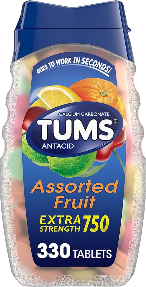TUMS Extra Strength Antacid Tablets for Chewable Heartburn Relief and Acid Indigestion Relief, As... | Amazon (US)