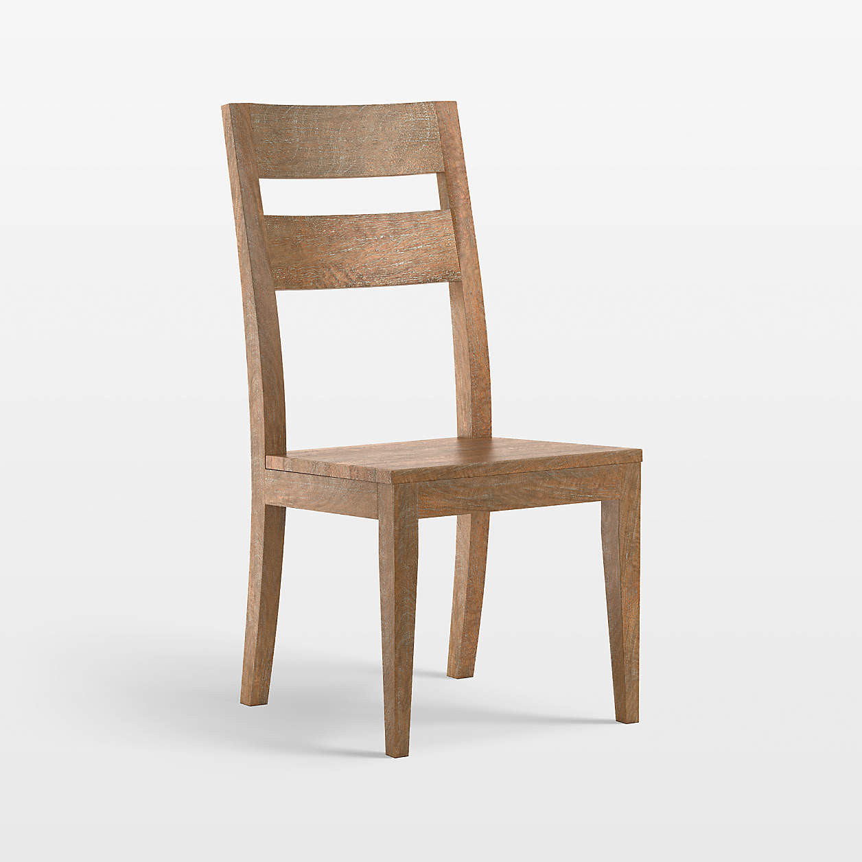 Basque Light Brown Solid Wood Dining Chair + Reviews | Crate & Barrel | Crate & Barrel