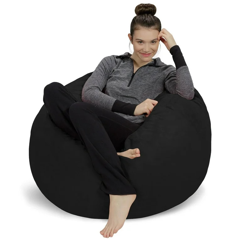 Sofa Sack Bean Bag Chair, Black | Walmart (US)