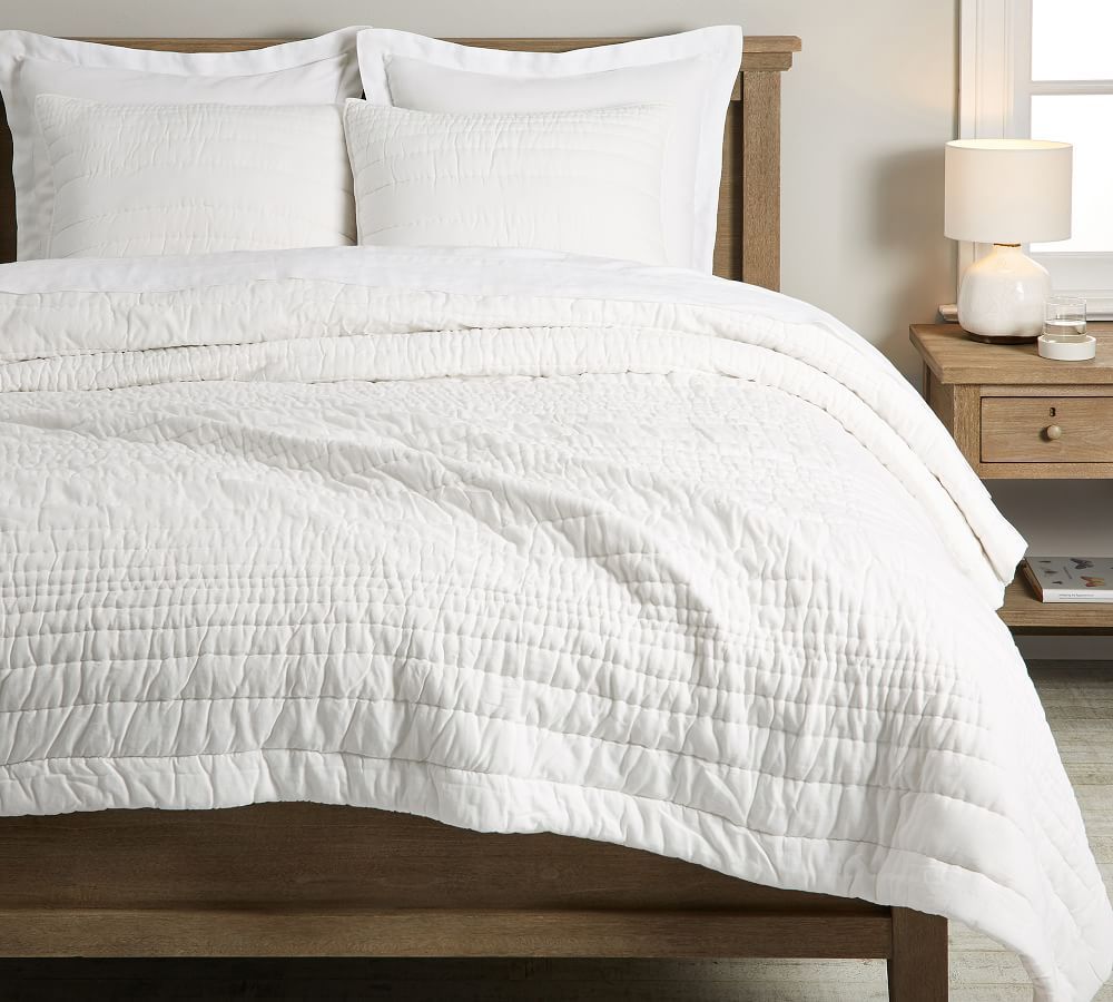 Ultra Soft Handcrafted TENCEL™/Cotton Reversible Quilt & Shams | Pottery Barn (US)