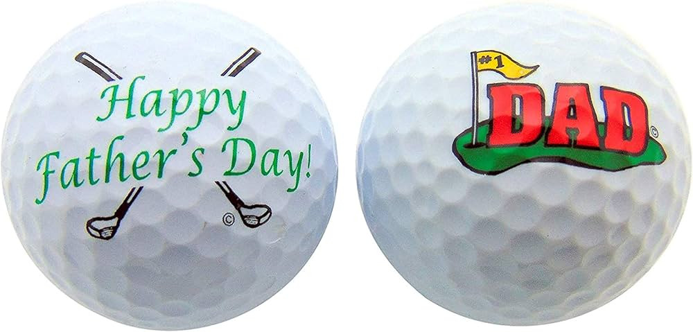 Westman Works Fathers Day Golf Ball Novelty Gift Pack for #1 Dad Golfer, Set of 2 | Amazon (US)