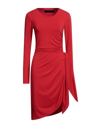 Federica Tosi Woman Midi dress Red Size 4 Acetate, Polyamide, Elastane | YOOX (US)