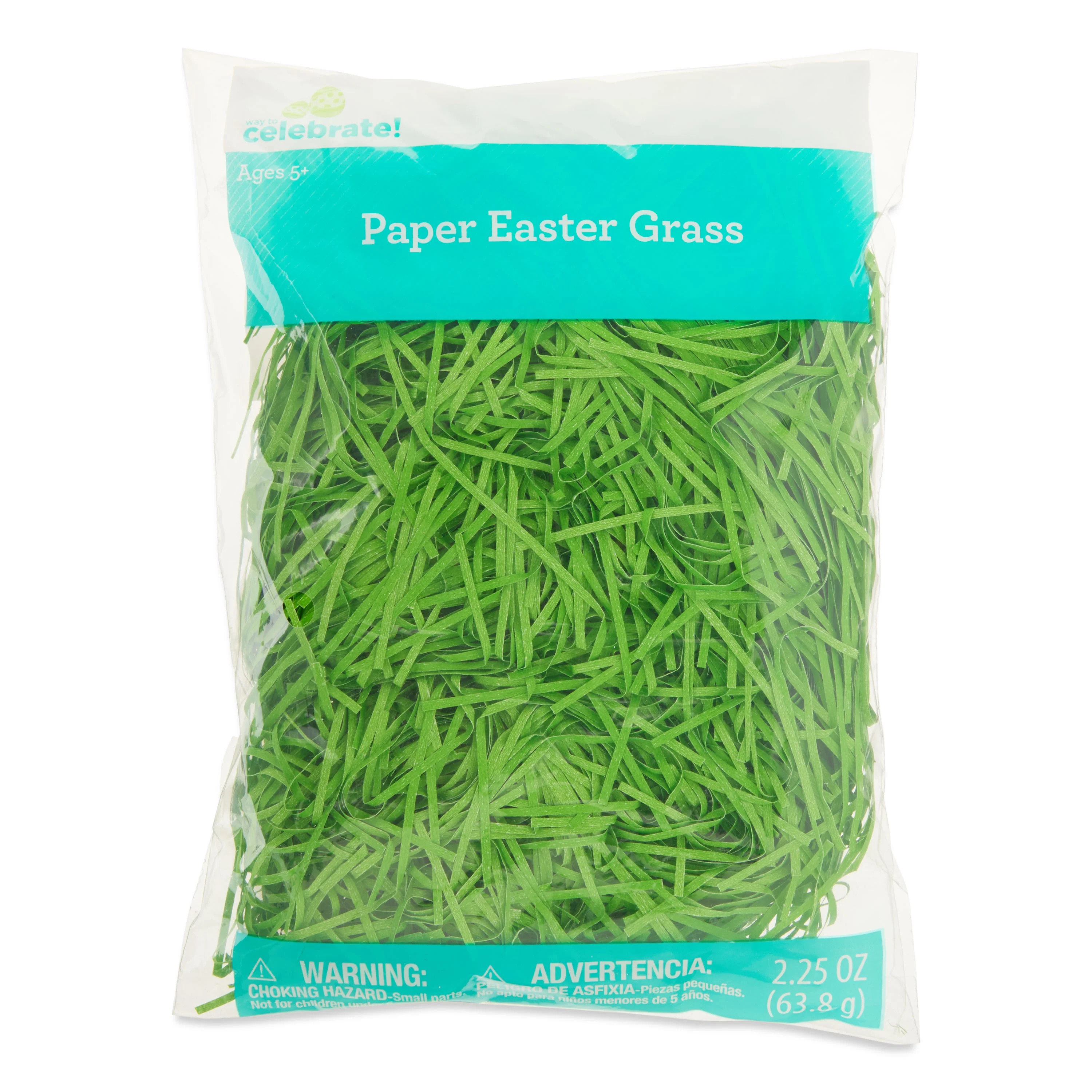 Straight Cut Paper Grass, Green, 2.25 oz, Easter by Way To Celebrate | Walmart (US)