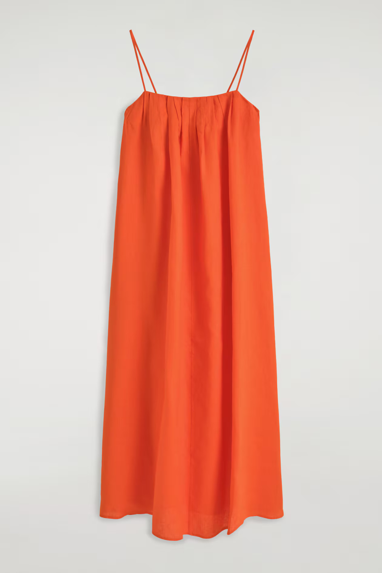 PLEATED LINEN MAXI DRESS | COS (US)