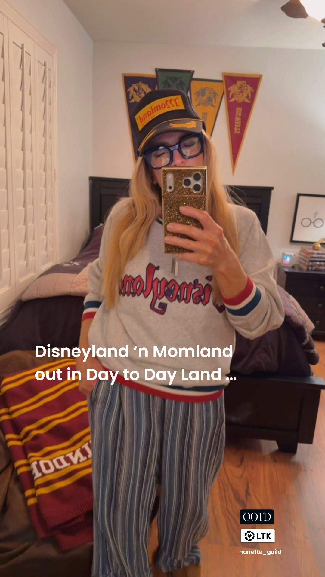 Who says your Disney Sweatshirts are just for the park days ?! Running around town feeling pulled together and repping the happiest place on earth while loving my day to day in Momland with my favorite trucker hat ?  These midweight pieces are perfect for southwestern living . I’m 5’ 1” Sweatshirt size M for an oversize vibe , pants XS . 

#LTKootd #LTKOver40 #LTKPetite