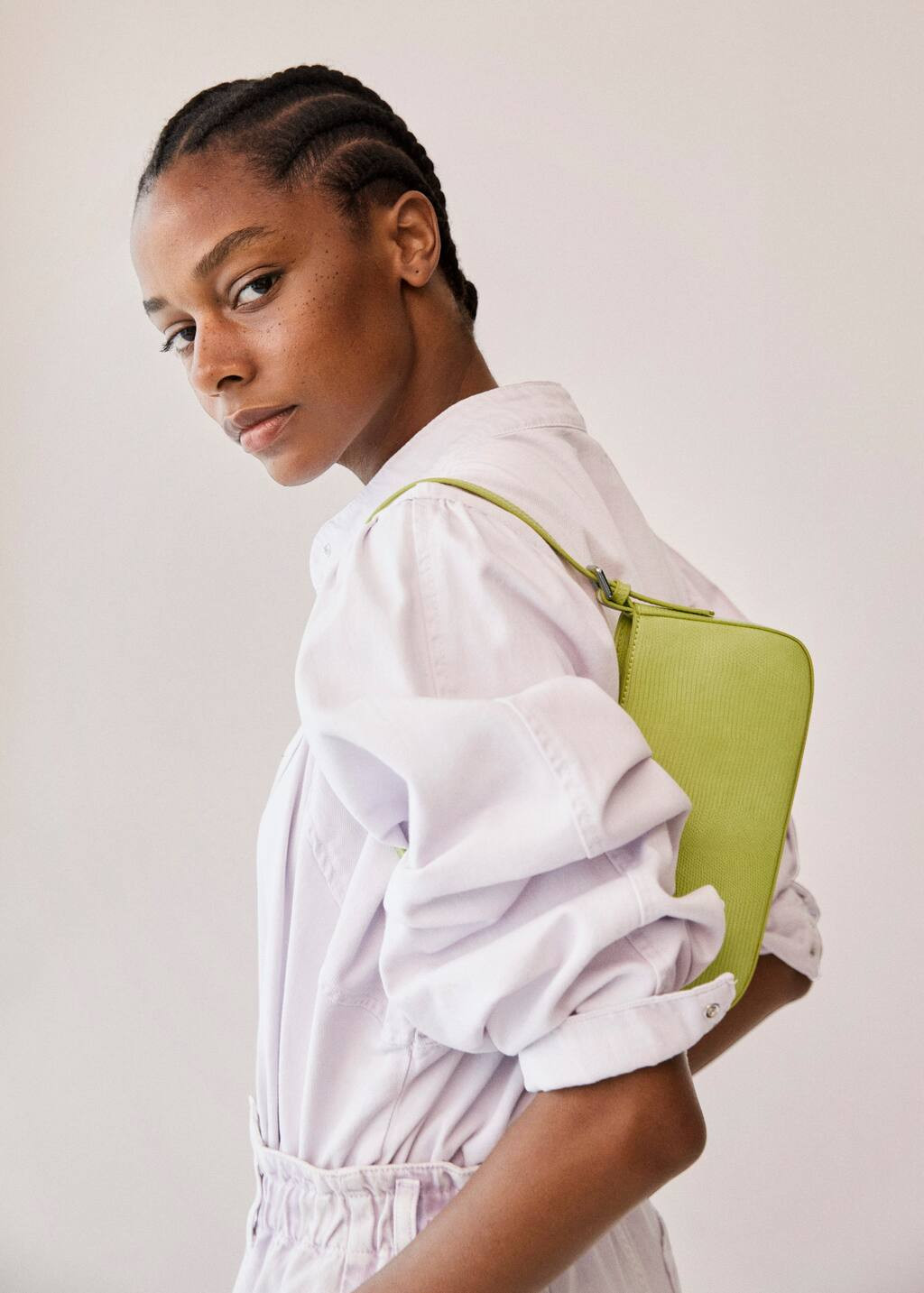 Animal-print baguette bag | MANGO (US)