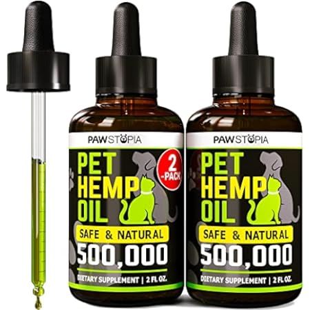 Kinpurr (2 Pack) Hemp Oil for Dogs and Cats - Anxiety and Stress Relief - Infused with Omega 3, 6, 9 | Amazon (US)