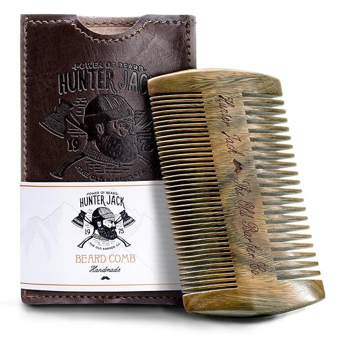Beard Comb Kit for Men - Great for Head Hair, Beard Grooming & Mustache - Handmade Premium Wood -... | Amazon (US)