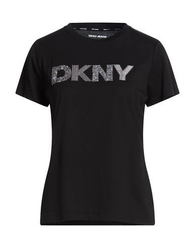 Dkny Woman T-shirt Black Size M Cotton, Modal | YOOX (US)