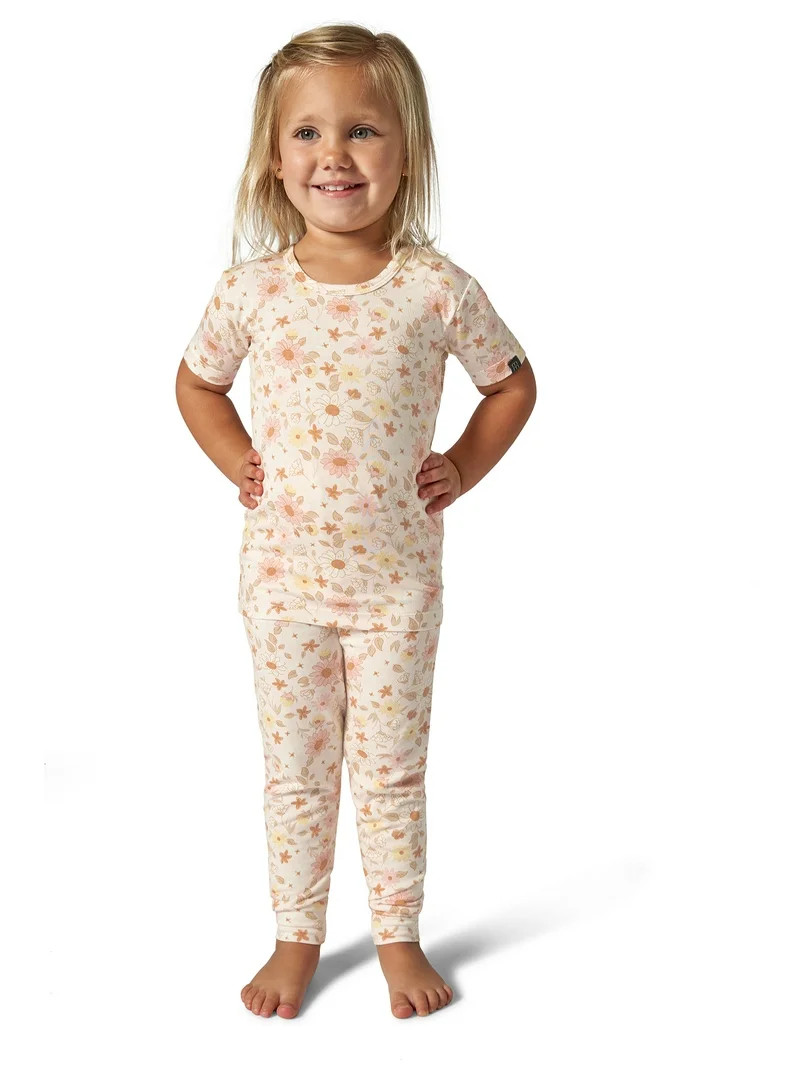 Modern Moments by Gerber Toddler Neutral Super Soft Tight Fitting Pajama Set, 2-Piece, Sizes 12 M... | Walmart (US)