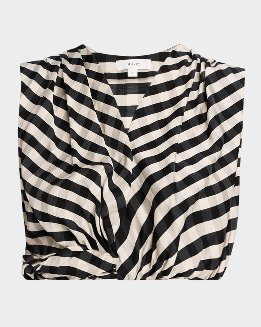 Brooklyn Check Crop Top | Neiman Marcus