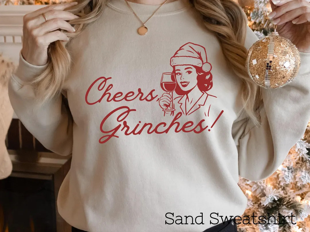 Holiday Cheer Grinches Unisex Softstyle T-Shirt, Christmas Sweatshirt, Festive Tee, Xmas Shirt, C... | Etsy (US)