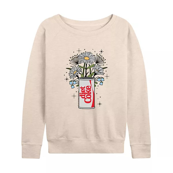 Women's Diet Coke Can Bow French Terry Long Sleeve Tee | Kohl's