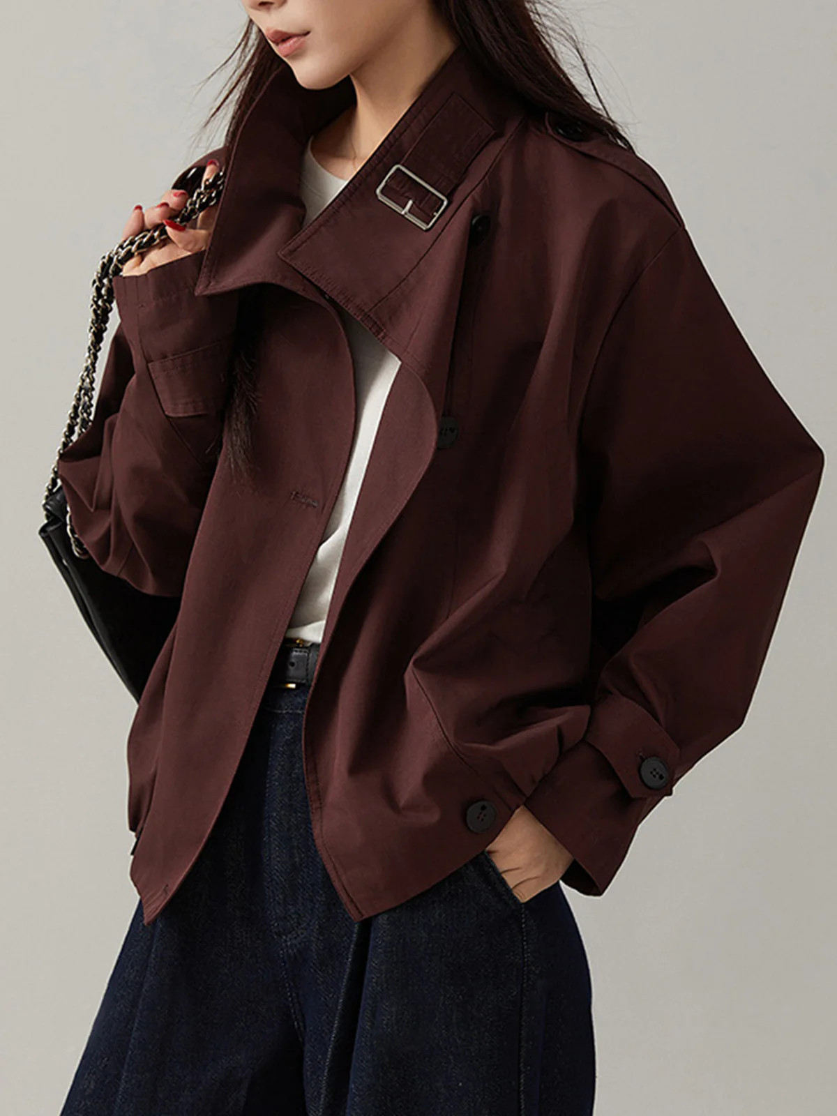 Vintage Loose Trench Coat | Commense