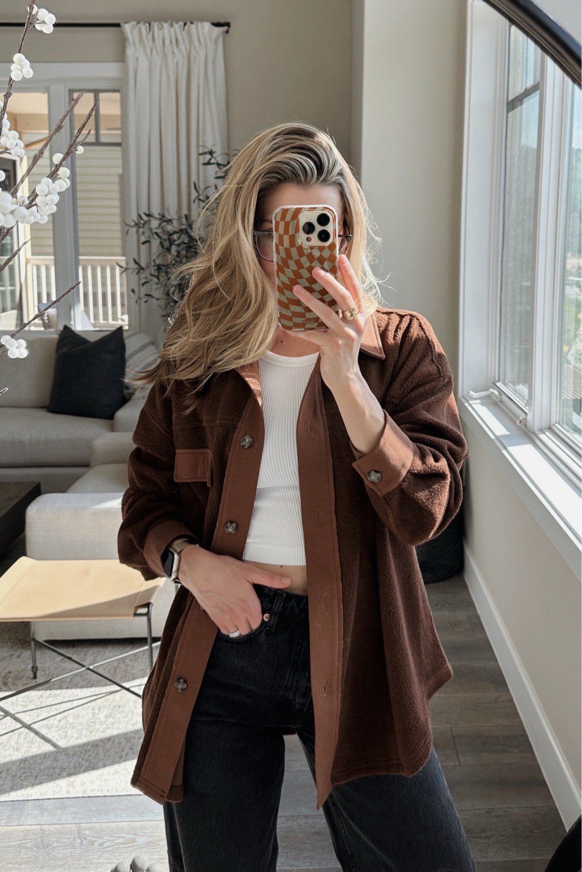 Found the best Amazon dupe for the Free People Ruby Jacket! Size up for an oversized fit. Wearing size large!

#LTKstyletip #LTKHoliday #LTKSeasonal