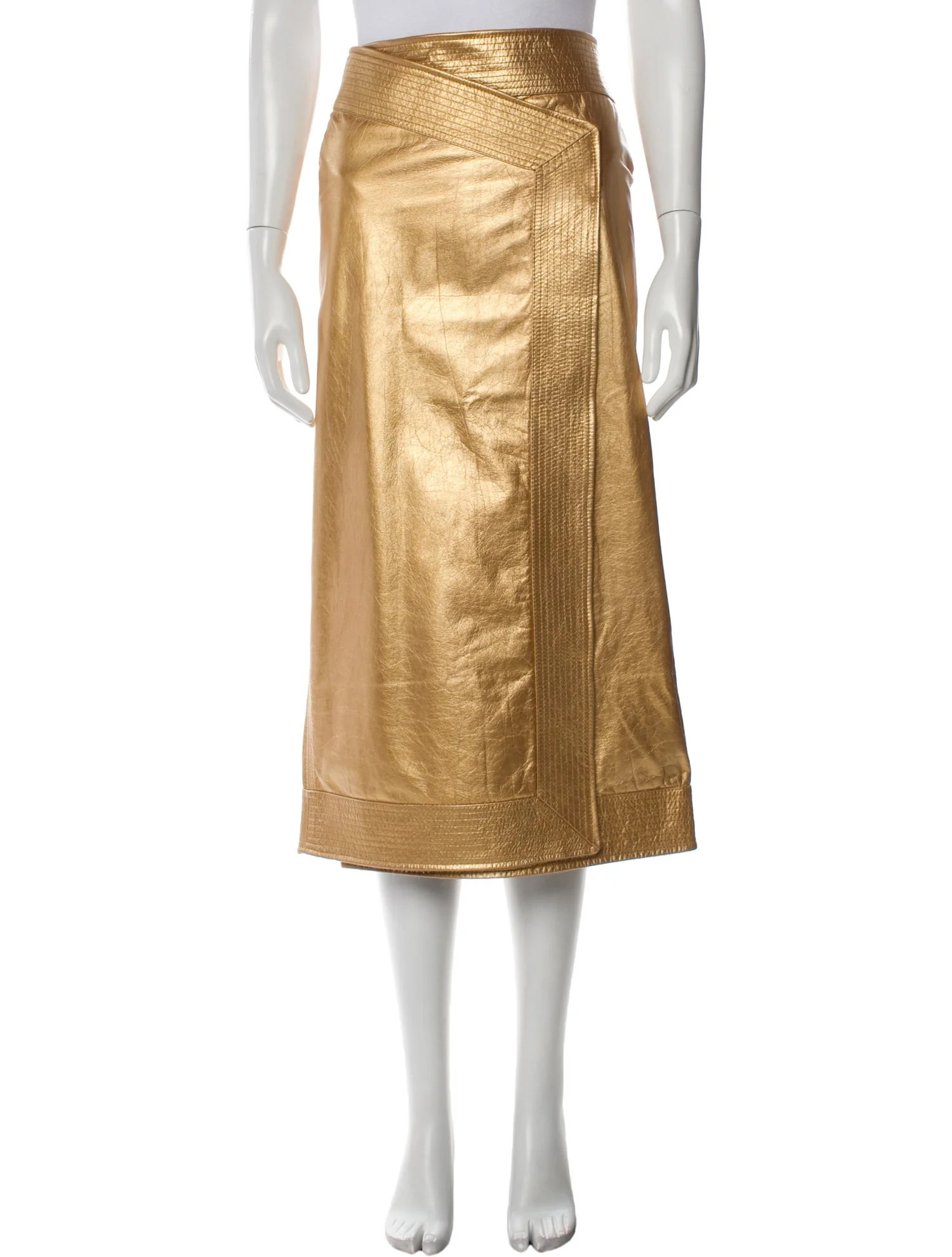 Leather Midi Length Skirt | The RealReal