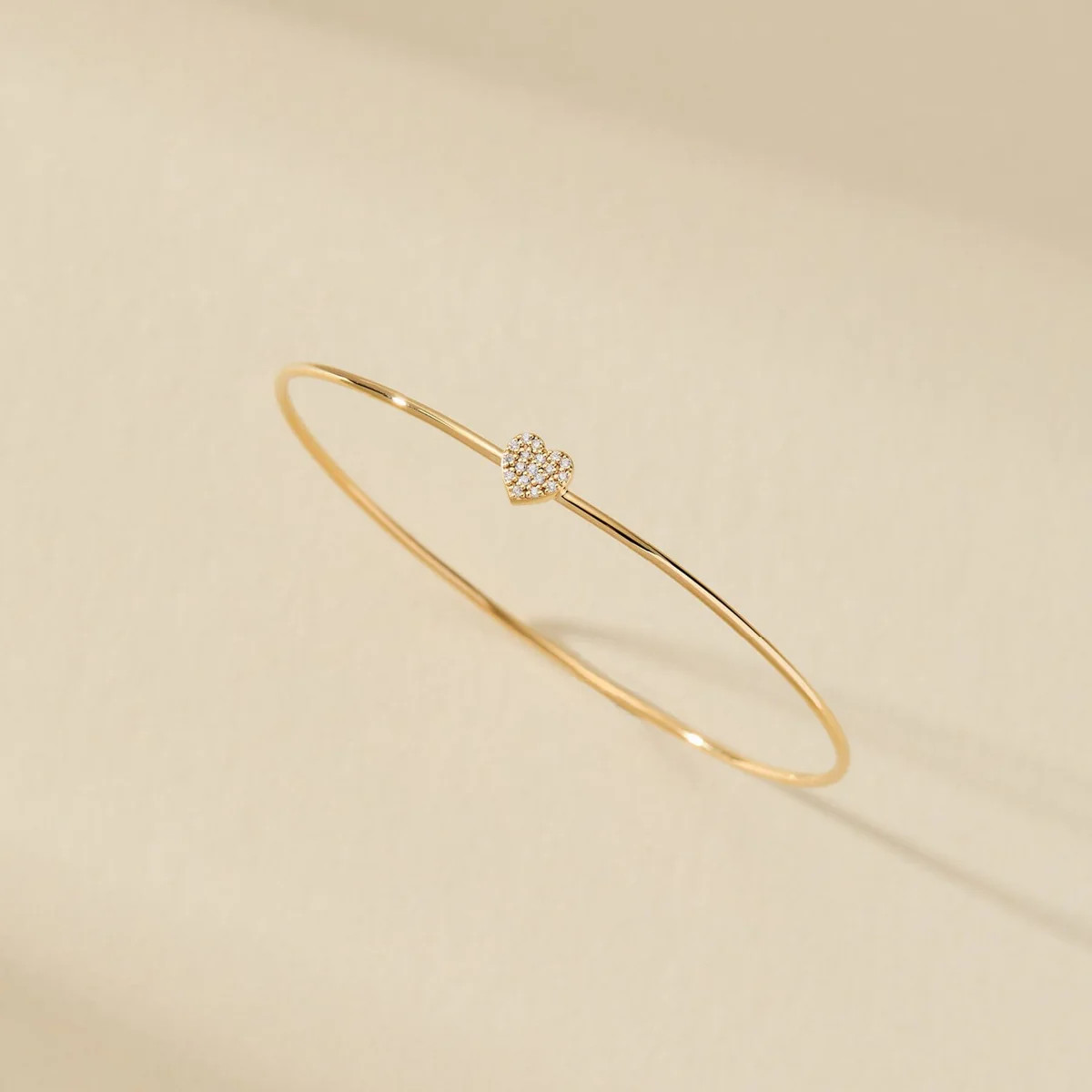 Pavé Heart Bangle | Tiny Tags (US)