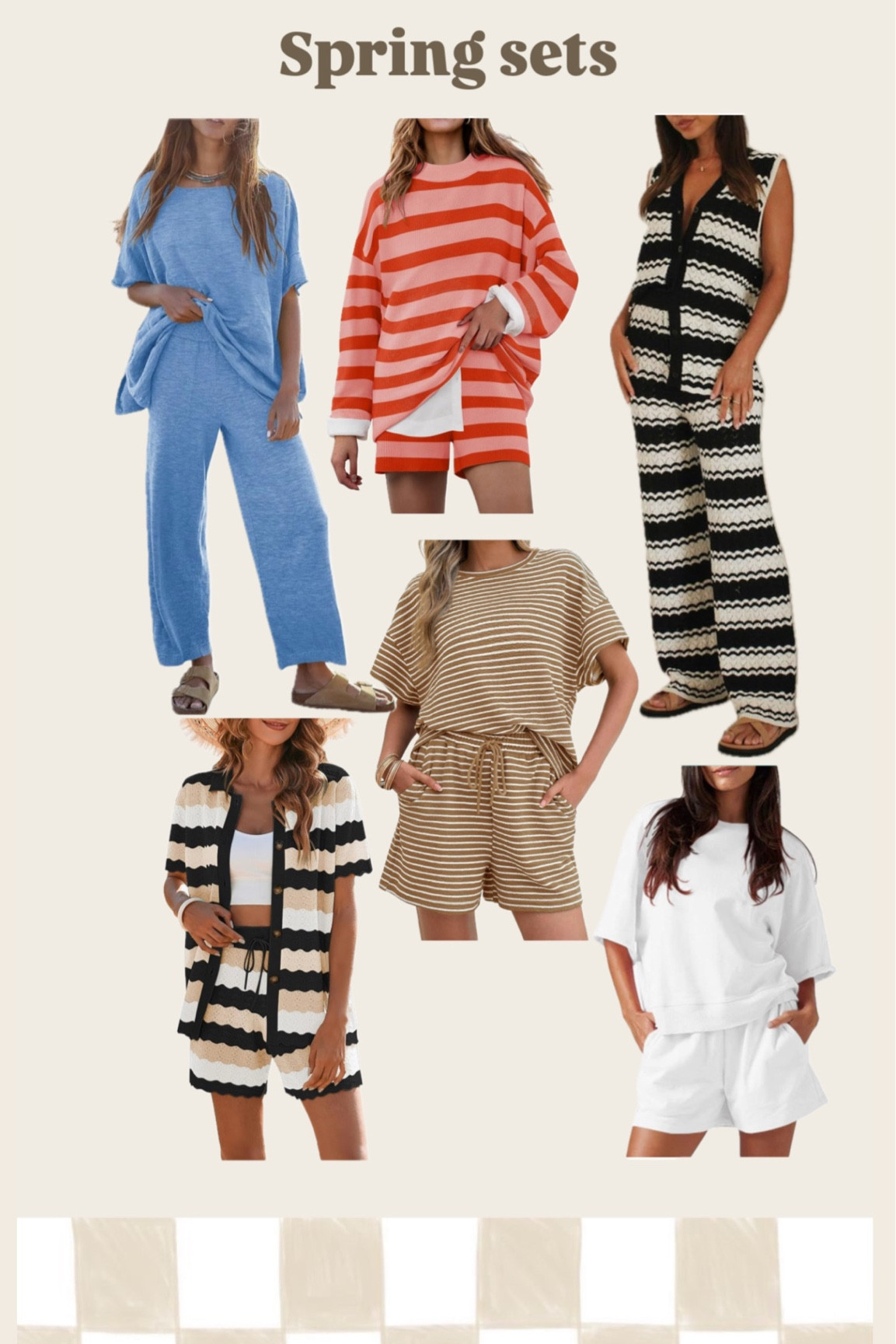 Springs sets 

#LTKFindsUnder50 #LTKSaleAlert #LTKSeasonal