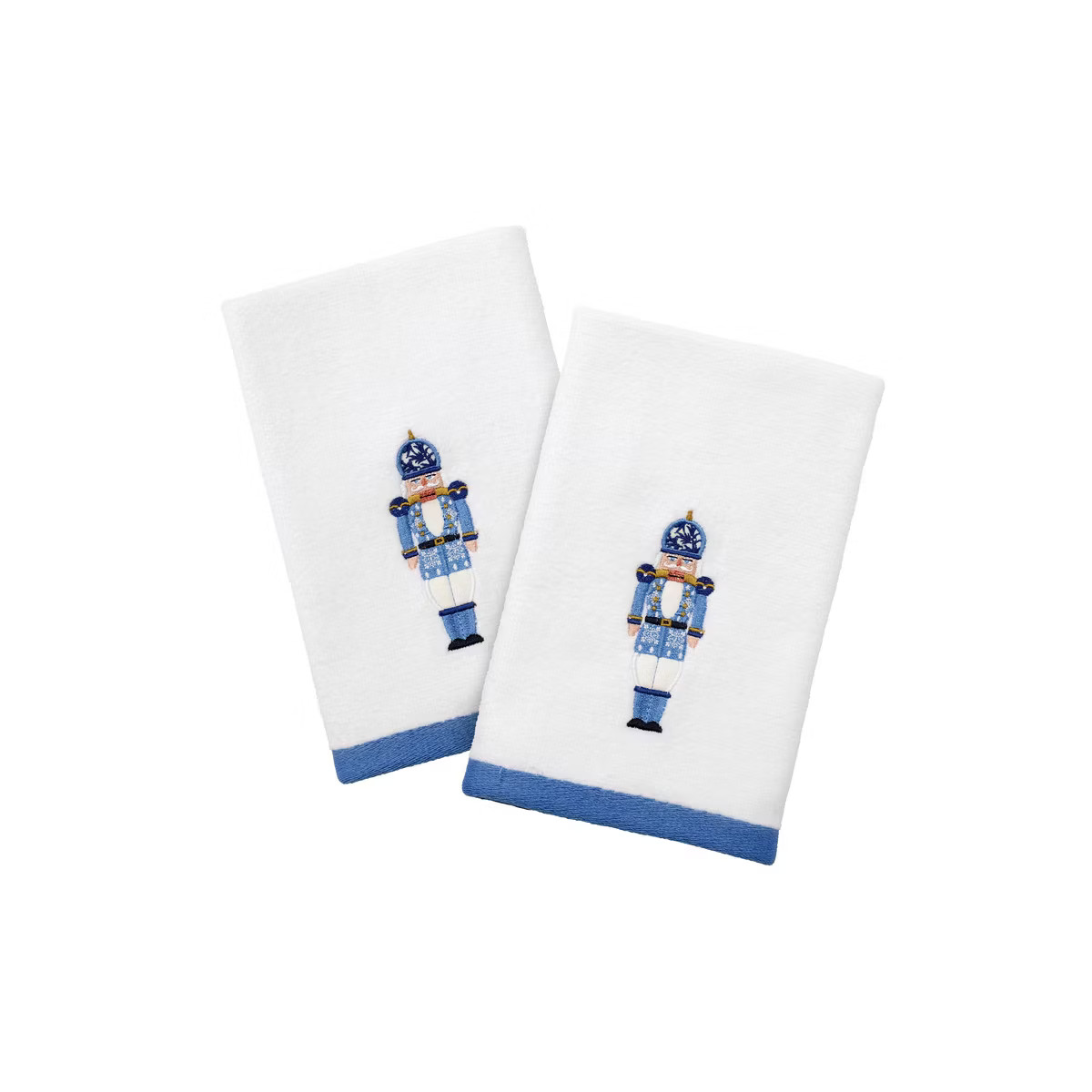 Avanti Linens Nutcracker Trellis Fingertip Towel 2 Pack | Target