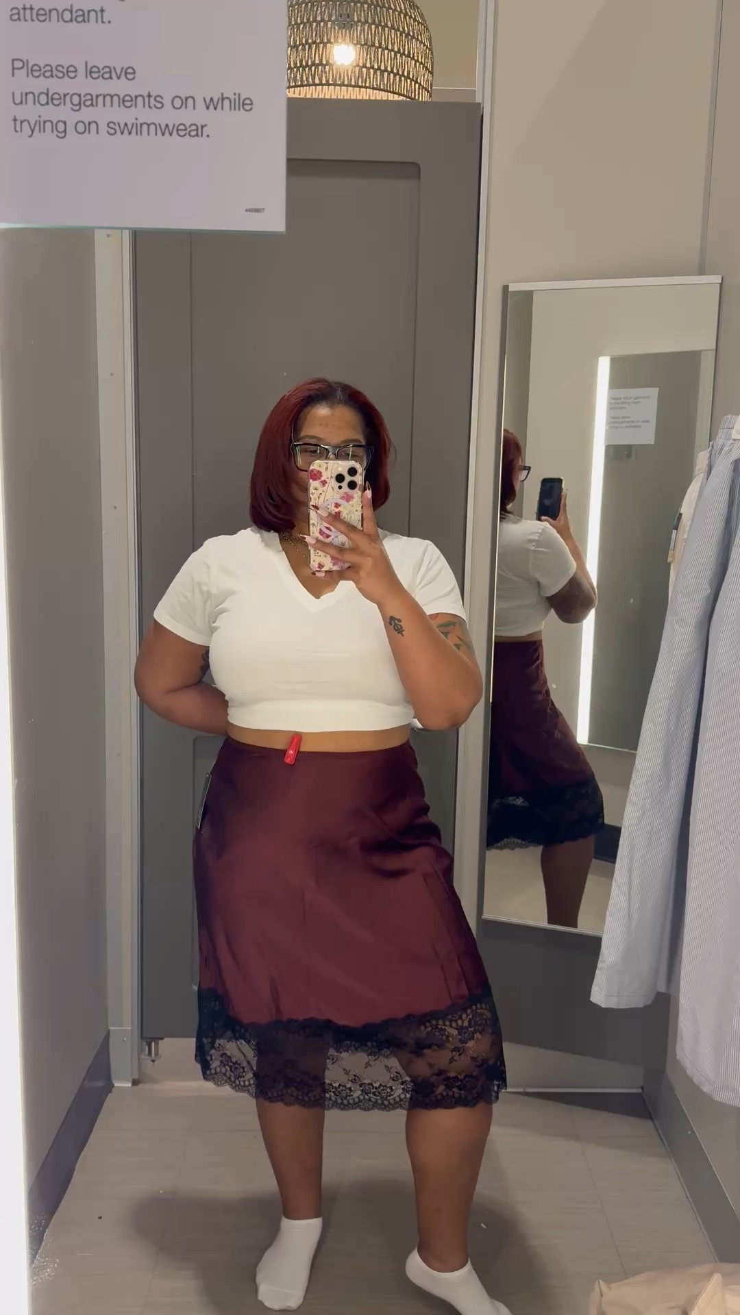 Found the cutest skirt today. Satin and lace will always be great together

#LTKMidsize #LTKValentine #LTKSaleAlert