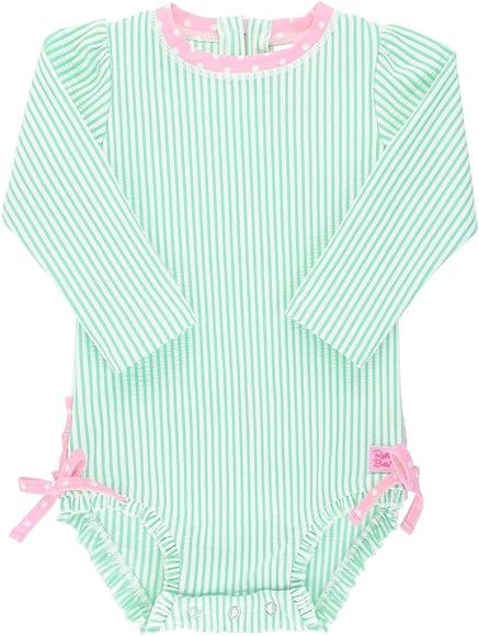 Baby/Toddler Girls Long Sleeve One Piece Swimsuit with UPF 50+ Sun Protection | Amazon (US)
