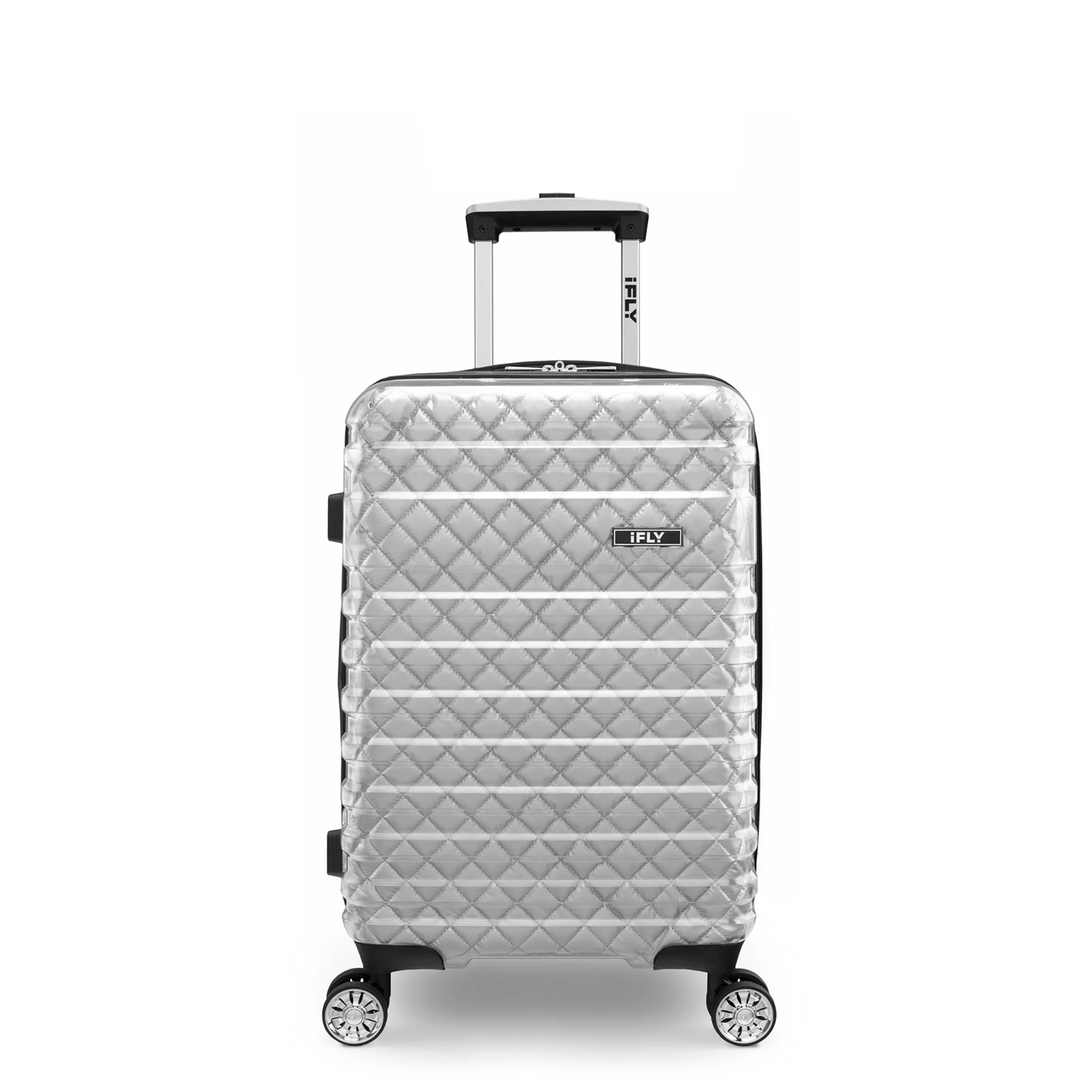 iFLY Hardside Spectre Versus Clear Carry-On Lugagge, 20", Silver - Walmart.com | Walmart (US)