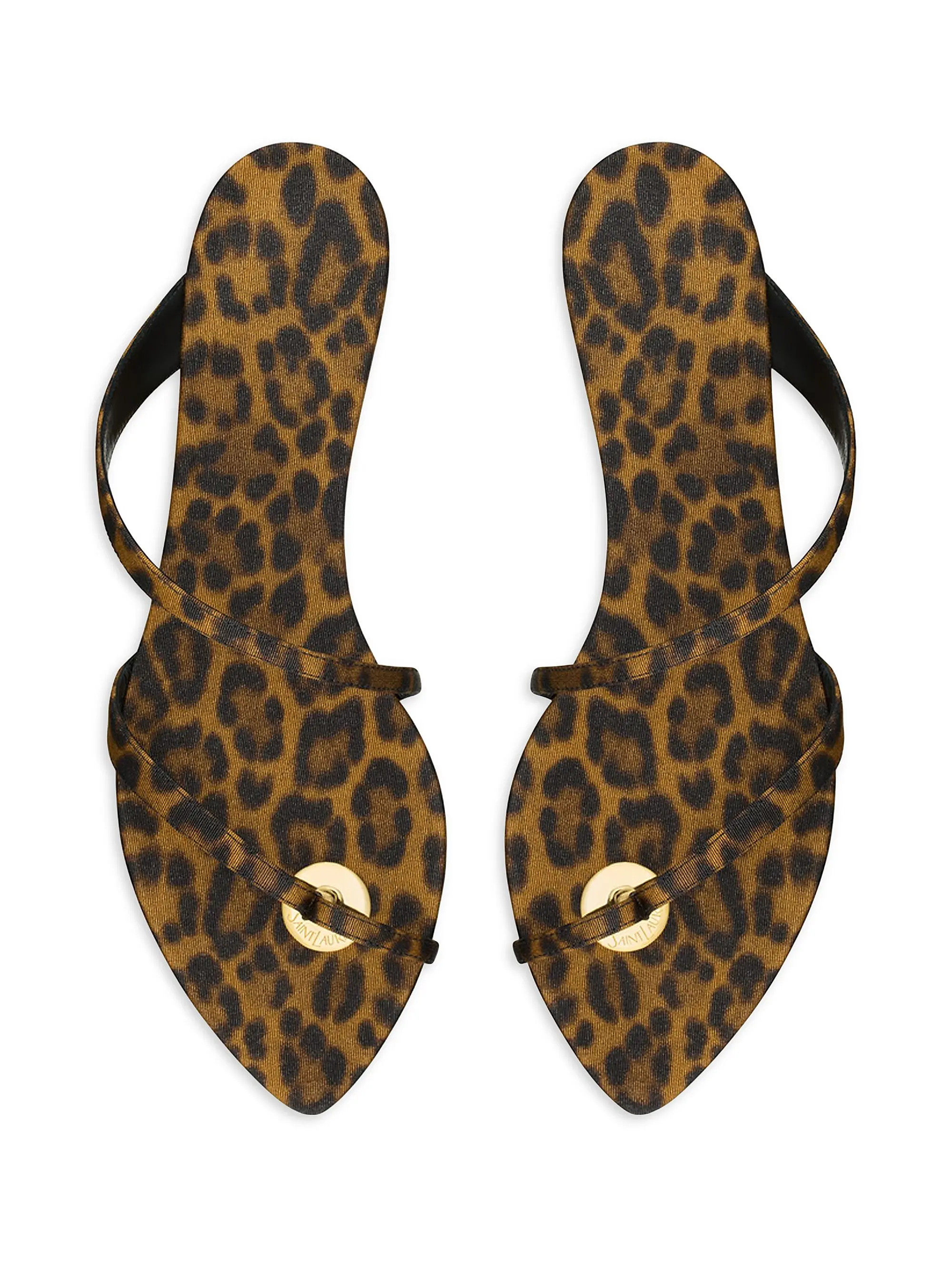 Tanger Slides in Leopard Grosgrain | Saks Fifth Avenue
