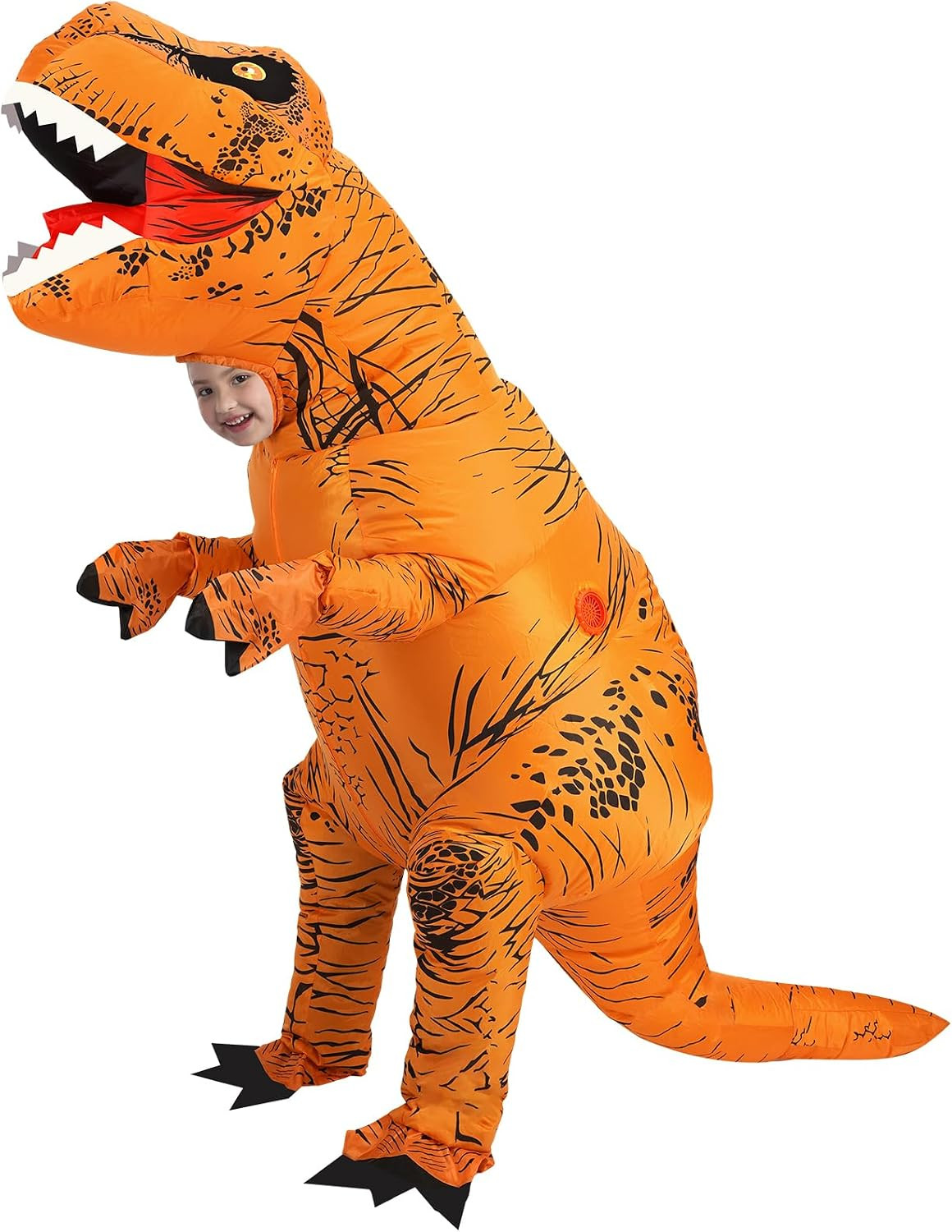 Inflatable Dinosaur Costume Kids, Blow Up T-Rex Costume for Halloween | Amazon (US)