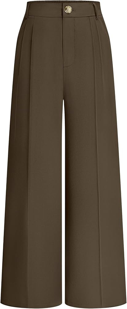 KIRUNDO 2026 Fall Wide Leg Pants for Women High Waisted Slack | Amazon (US)