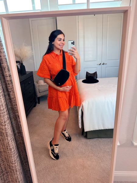 Perfect and cutest fall dress!🧡
wearing a size small

#babymoon #maternity #ltkbump  #travel #ltktravel #bumpfriendly #bumpfriendly #maternitydress #babyshower #babyshowerdress #maternityphotoshootdress #bumpstyle 

#falloutfit #pumkinpatchoutfit #falldress #maternityfalldress 