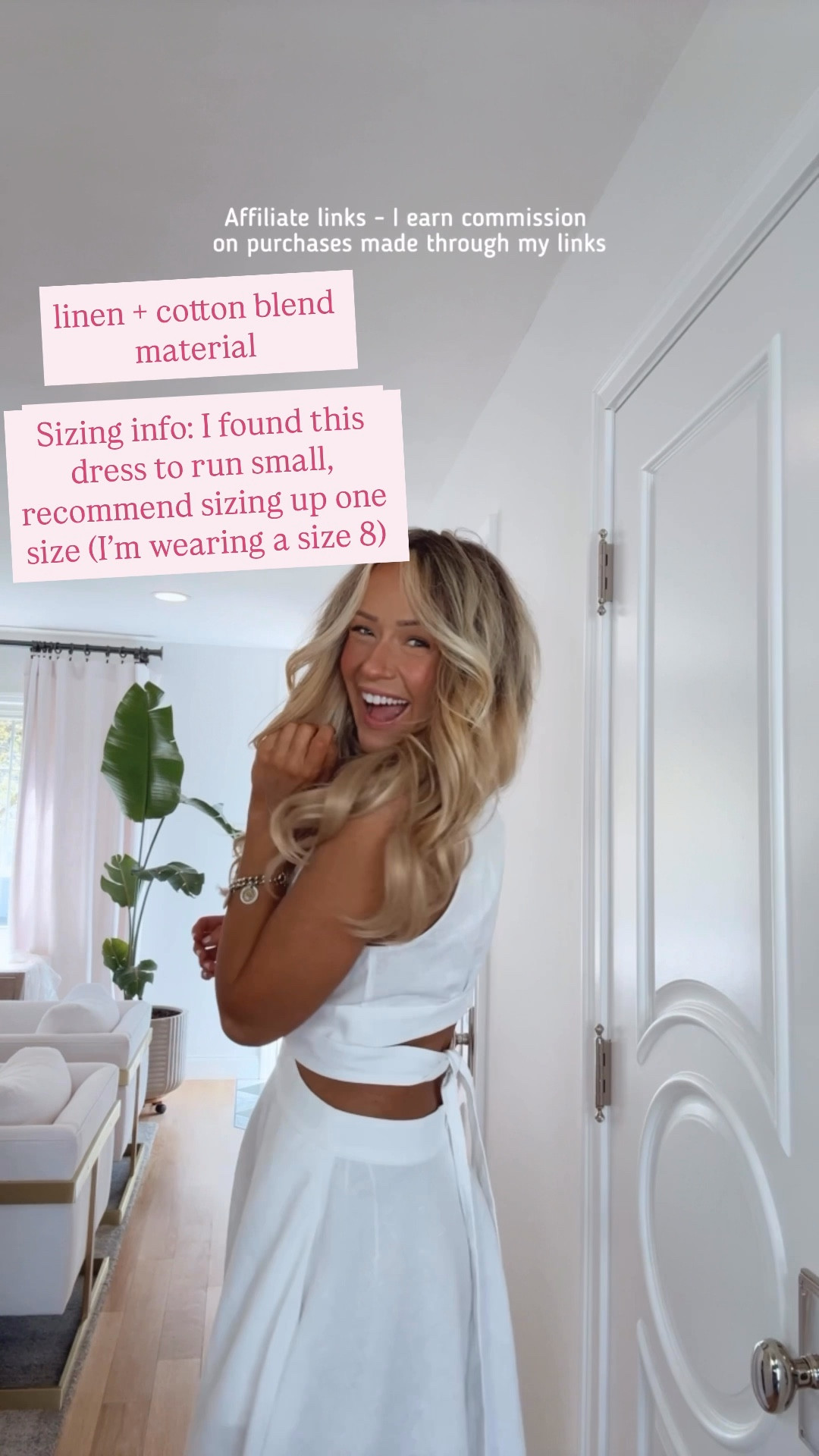 Affiliate links - I earn commission on purchases made through my links | white dress 