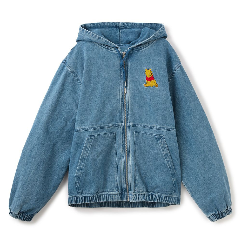 Winnie the Pooh Denim Hooded Jacket for Adults | Disney Store | Disney Store