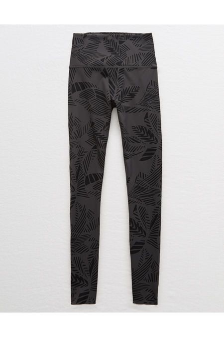 Aerie Move Printed High Waisted 7/8 Legging Women's Dark Gray XL | American Eagle Outfitters (US & CA)