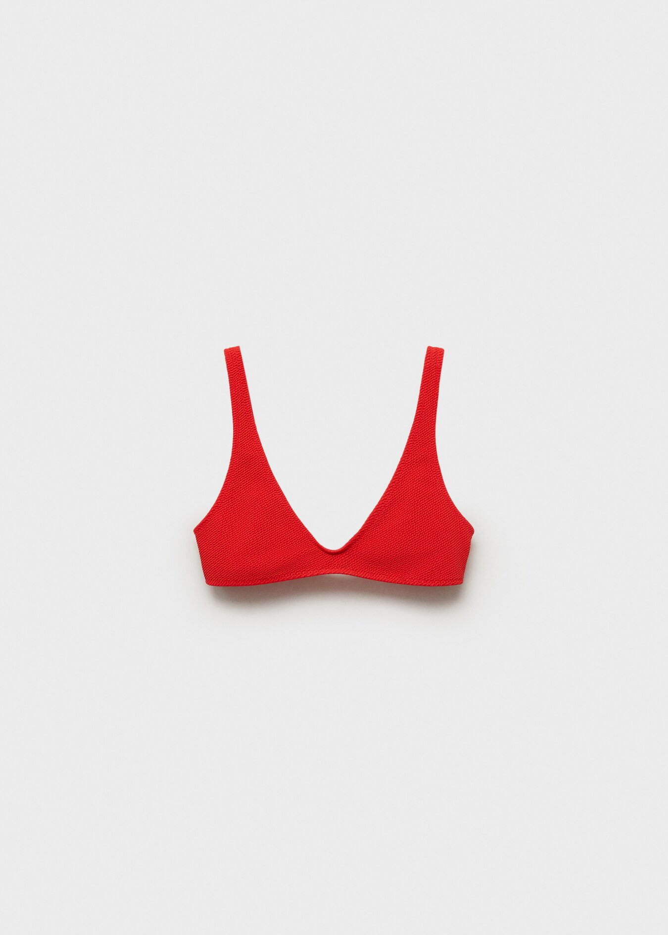 Textured bikini top - Women | MANGO USA | Mango (US/MX/AU)