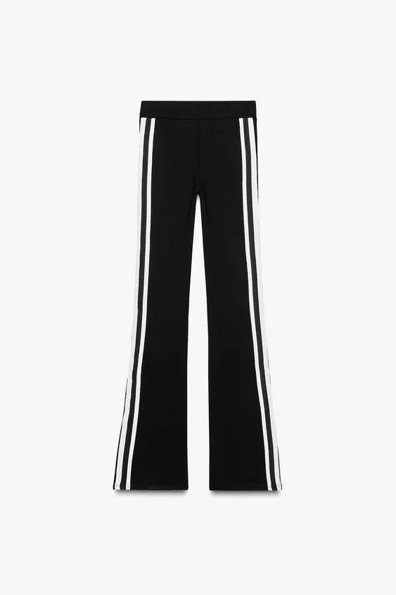SIDE STRIPE FLARED LEGGINGS | Zara US